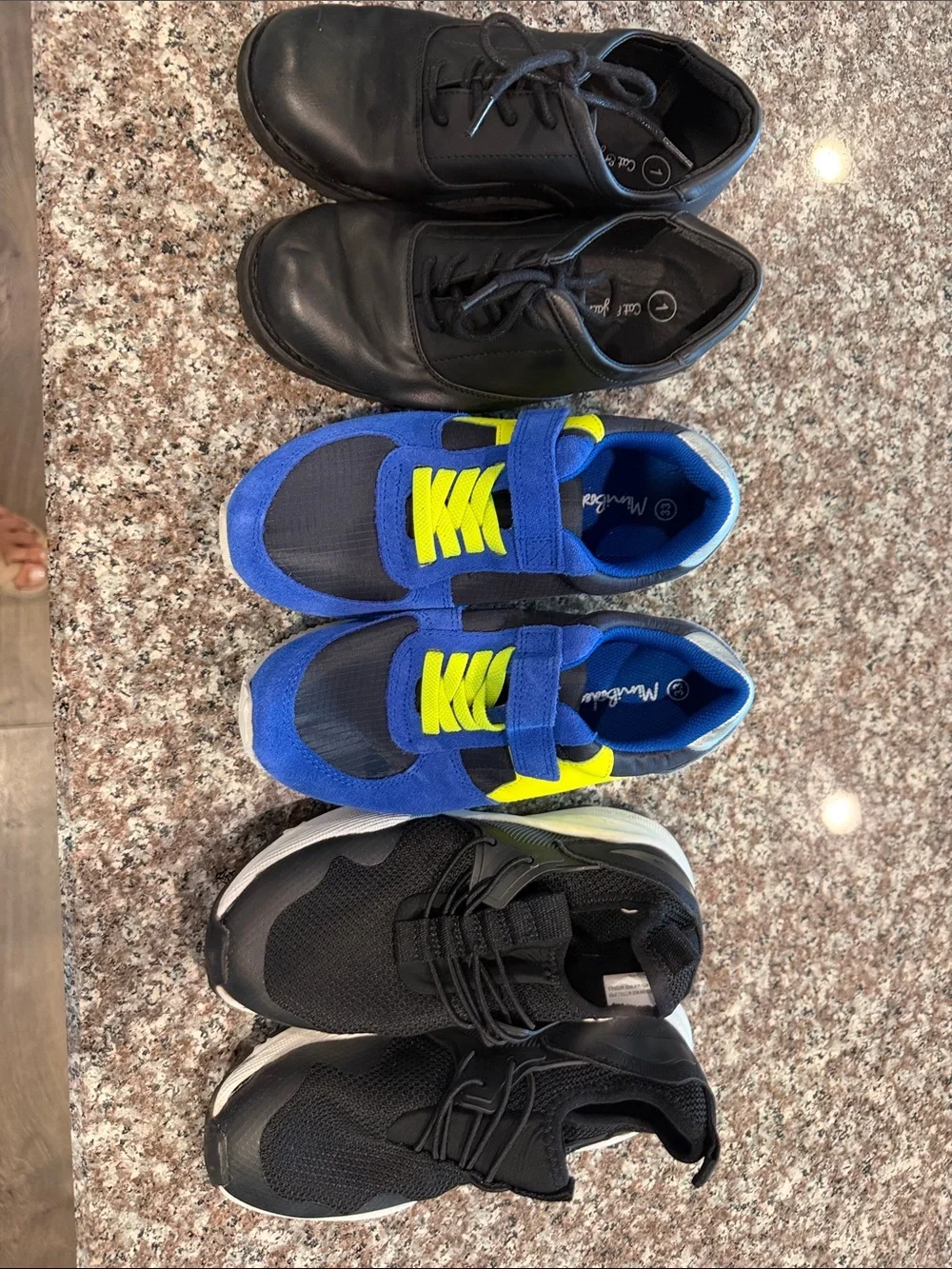 Cat & Jack Blue and Neon Yellow Kids' Sneakers